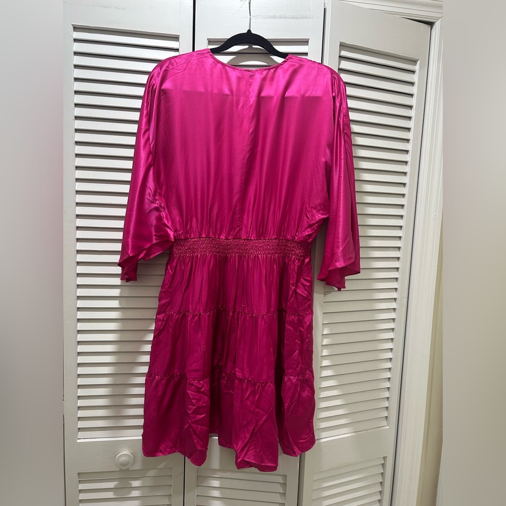 Magenta Midi Dress - Picture 4 of 4